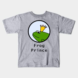 Frog Prince Round Portrait Graphic Kids T-Shirt